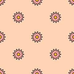Fototapeta na wymiar Floral botanical texture pattern with rose and leaves. Seamless pattern can be used for wallpaper, pattern fills, web page background, surface textures.