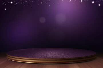 Radiant Resplendence: Purple Glitter Background Wallpaper, Ideal for Mockup Presentation - Snowy Sparkle, Shiny Dust, and Dots Bokeh Frame