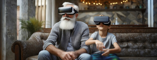 Generational Digital Leap: Grandfather and Grandson Exploring Virtual Realities Together