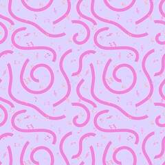 Music seamless notes pattern for wrapping paper and fabrics and linens and kids clothes print