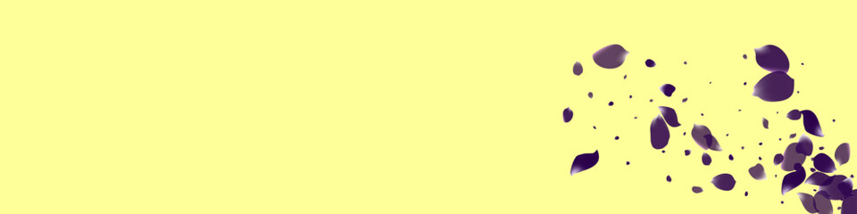 Purple Flower Fall Vector Yellow Panoramic