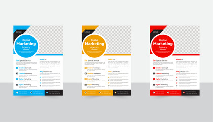 Corporate Business flyer template vector design, abstract business flyer, Flyer Template Geometric shape used for business poster layout, vector template  design