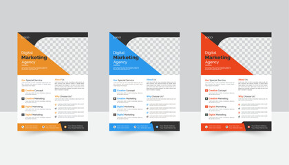 Creative Corporate & Business Flyer Brochure Template Design, abstract business flyer, vector template design. Brochure design, cover, annual report, poster, flyer
