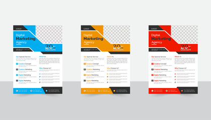 Creative Corporate & Business Flyer Brochure Template Design, abstract business flyer, vector template design. Brochure design, cover, annual report, poster, flyer
