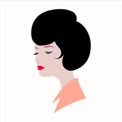 Stylish beauty Woman Vector Illustration
