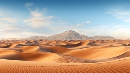 Fototapeta na wymiar Desert with mountains UHD wallpaper