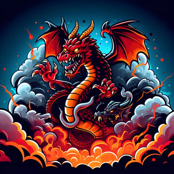 dragon cartoon design