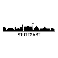 Naklejka premium Stuttgart skyline