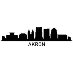 Fototapeta premium Akron skyline
