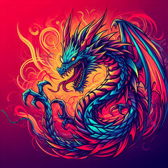 dragon cartoon design