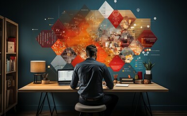 Data CRM business analysis customer report computer technology dashboard system analyst. Business CRM digital data hr chart ai overview platform performance intelligence screen strategy database kpi