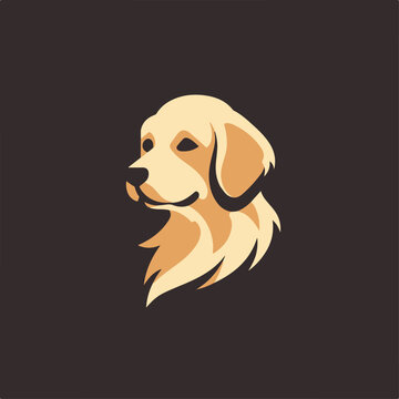 recommend clip art: Golden Retriever in cartoon, doodle style. Isolated 2d vector illustration in logo, icon, sketch style, Eps 10. AI Generative