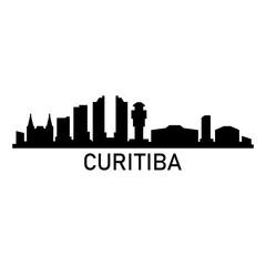 Curitiba skyline - obrazy, fototapety, plakaty