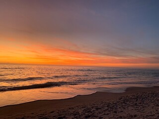 Obraz premium sunset at the beach