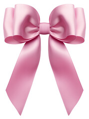 pink ribbon isolated on white background transparent