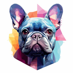 French Bulldog in cartoon, doodle style. Isolated 2d vector illustration in logo, icon, sketch style, Eps 10. AI Generative - obrazy, fototapety, plakaty