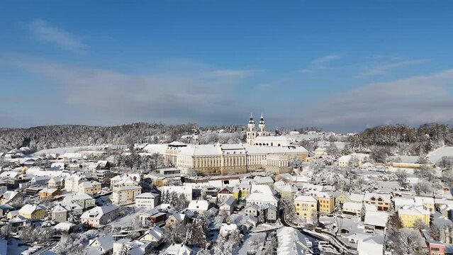 Stift Sankt Florian an einem Wintertag