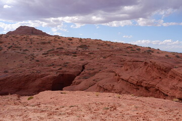 Fototapeta na wymiar Rear Entrance Upper Antelope Canyon in Lake Powell Navajo Tribal Park Arizona Photo