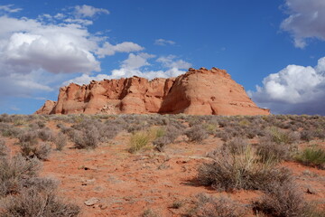Buttes in Lake Powell Navajo Tribal Park in Page Arizona Photo