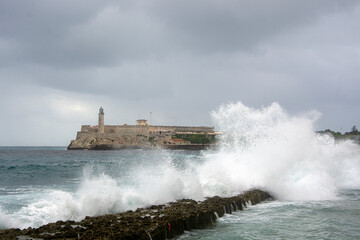  Cuba storm over the sea 