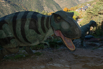 dinosaur in the grass