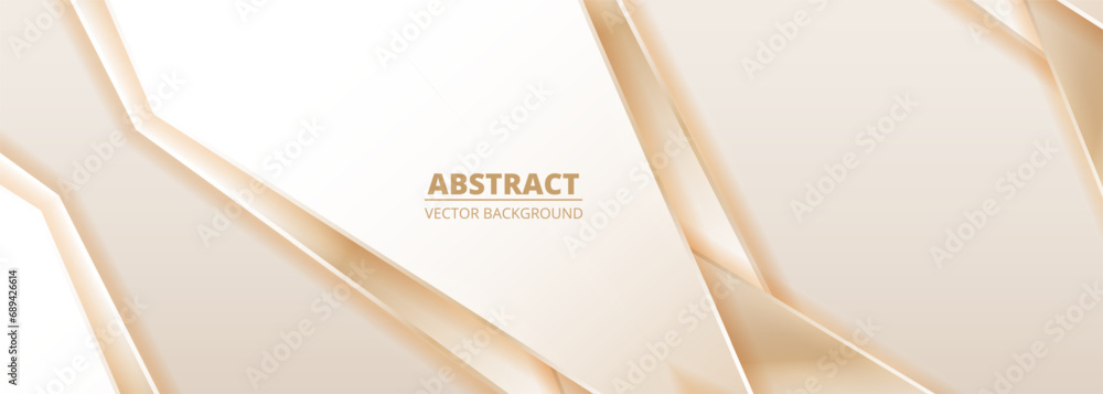 Poster soft gold modern abstract background with shadows and geometric shapes. luxury vector illustration g