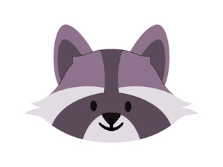 gray and white color raccoon head furry wild nature mammal omnivorous animal cute adorable face