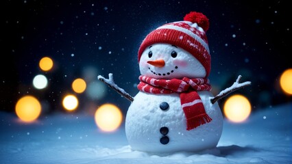 Naklejka premium Snowman