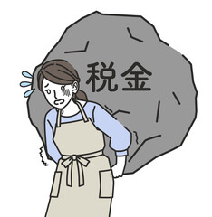 税金に苦しむ主婦