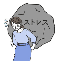 ストレスに苦しむ女性