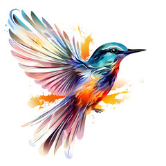 Obraz premium bird fly isolated on transparent background Generative AI