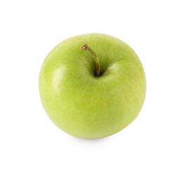 One ripe green apple isolated on white