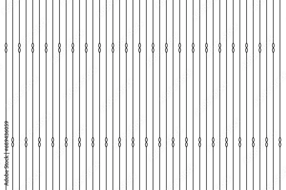 Poster vertical stripe of regular pattern. design lines black on white background. design print for illustr