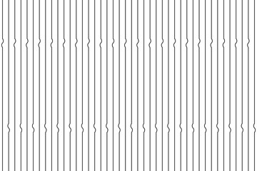 Vertical stripe of regular pattern. Design lines black on white background. Design print for illustration, textile, wallpaper, background. Set 9 - obrazy, fototapety, plakaty