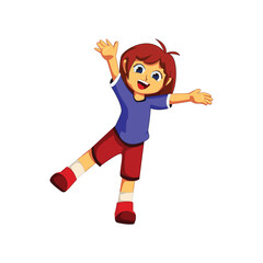 Cute Girl Character Design Illustration