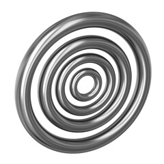 3D Rendered Chrome Geometric Objects, Metal Glossy Realism, Y2K Cosmic Technology, Cyber Stars, Atom Symbols, and Shiny Aluminum Gradient Design Elements for Trendy and Vintage Space-Inspired Advertis