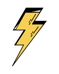 lightning pop art illustration