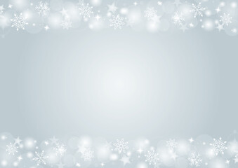 キラキラ雪の背景グレー