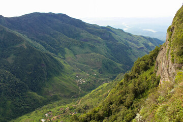 Fototapeta premium Valley in Horton Plains National Park In Sri Lanka.