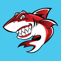Shark Logo Vector Design illustration Artwork