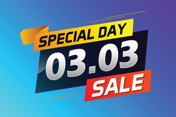 special day 03 03 word concept vector illustration with megaphone and 3d style, landing page, template, ui, web, mobile app, poster, banner, flyer, background, gift card, coupon, label, wallpaper	
