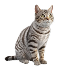 Obraz premium American shorthair cat on transparent background.