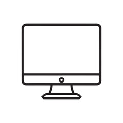 line illustration of computer screen