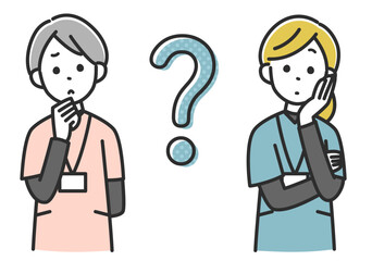 悩みを抱える女性医療スタッフ