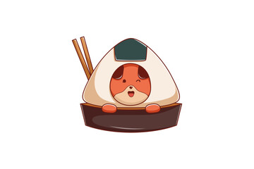 Cute Japanese Food Character Illustration