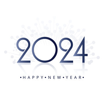 2024 new years greeting card celebration background