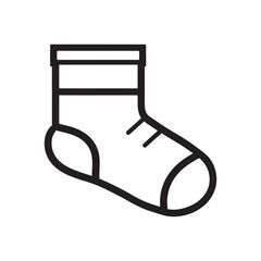 line illustration of sock