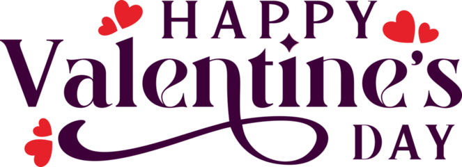 Happy valentines day lettering vector illustration
