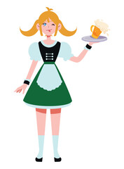 germany woman waitress