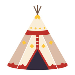 teepee native america illustration © Gstudio